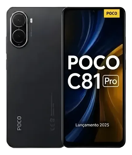 Celular Xiaomi Poco C81 Pro 4gb 128gb - Preto